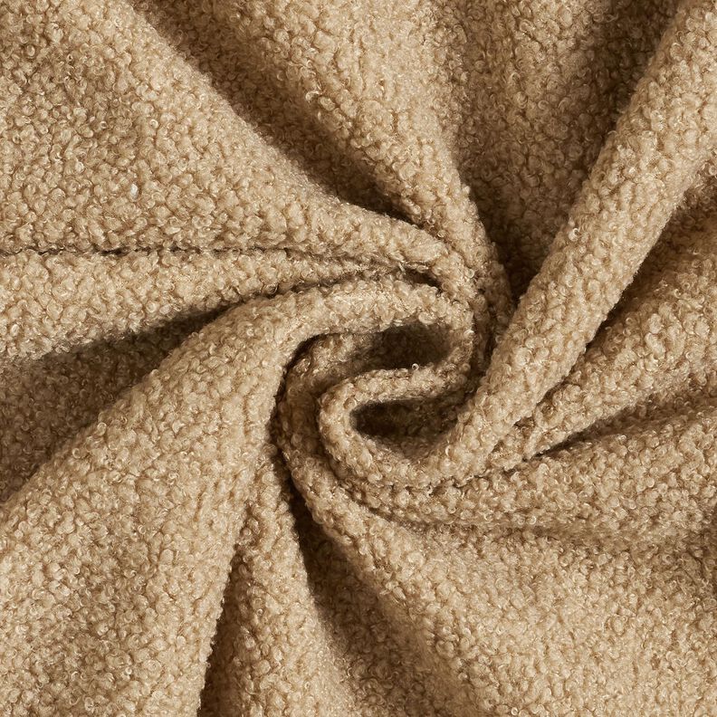Čalounická látka Měkký plyšový medvídek – taupe (šedohnědá),  image number 1