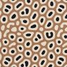 Dekorační látka Polopanama Abstraktní leopardí vzor – světle hnědá/cashew (béžová),  thumbnail number 1