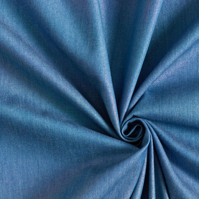 Šambré Duhový třpyt Fóliový potisk | Poppy Fabrics – džínově modrá/mix barev,  image number 3