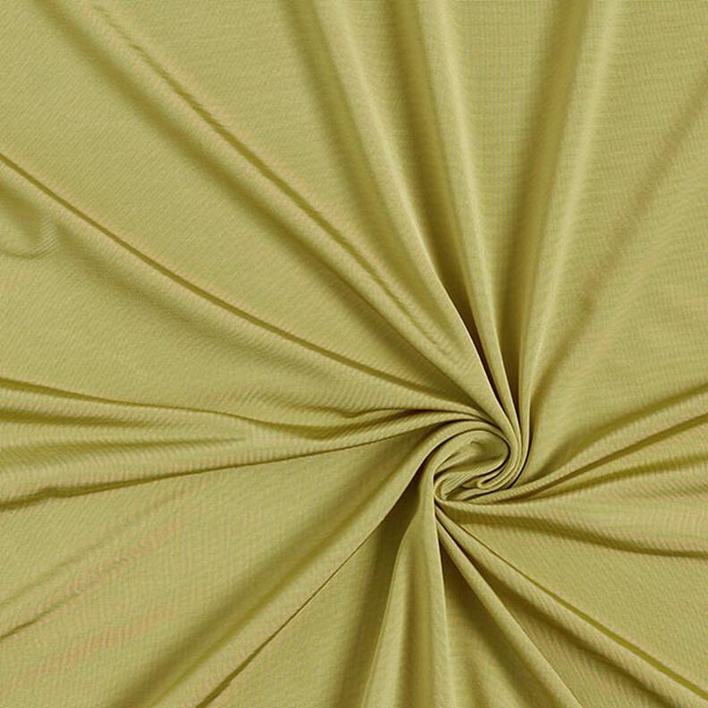 Vysoce elastická žerzejová tkanina Uni – olivově žlutá,  image number 1