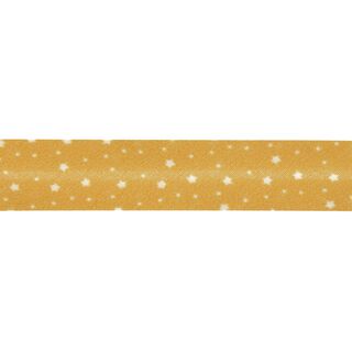 Šikmý proužek Hvězdy Bio bavlna [20 mm] – hořčicove žlutá, 