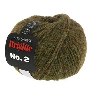 BRIGITTE No.2, 50g | Lana Grossa – tmave olivová, 