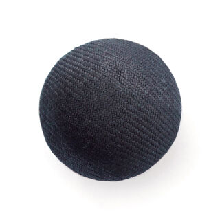 Potažený polokulatý knoflík Gloss - mořská modrá, 
