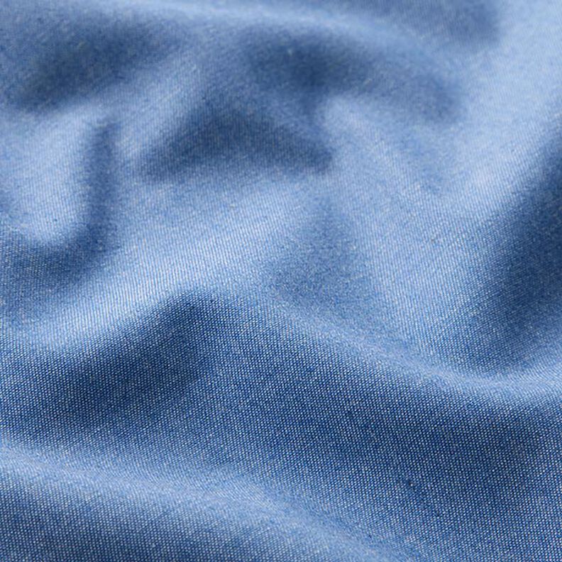 Bavlněné šambré ve vzhledu džínoviny – modrá,  image number 2