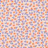 GOTS Bavlněný popelín Rozsypané kvítky | Poppy Fabrics – přírodni/broskvově oranžová,  thumbnail number 1