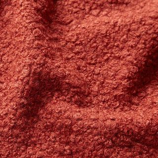 Valchované pletené buklé – karmínově červená, 