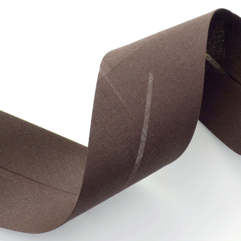 &Scaron;ikm&yacute; proužek Polycotton [50 mm] &ndash; tmavě hněd&aacute;,  image number 2