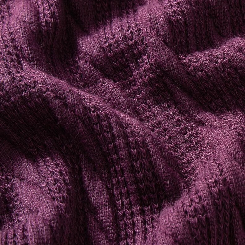 Úplet Kloké Copánkový vzor – merlot,  image number 2