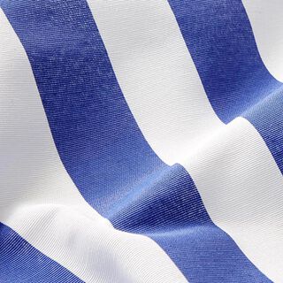 Dekorační látka Plátno Proužky – modrá/bílá | Zbytek 80cm, 
