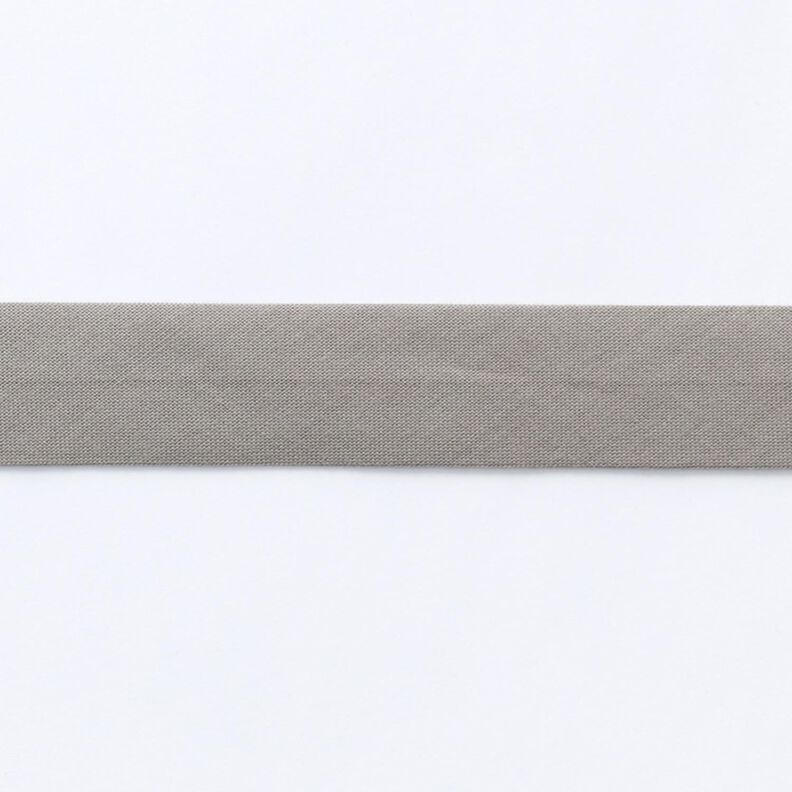 Šikmý proužek Bio bavlna [20 mm] – šedá,  image number 1