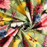 Dekorativní samet Vintage květy – zelená/starorůžová,  thumbnail number 5