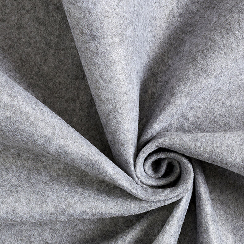 Plsť 180 cm / tloušťka 1,5 mm, melír – světle šedá,  image number 1