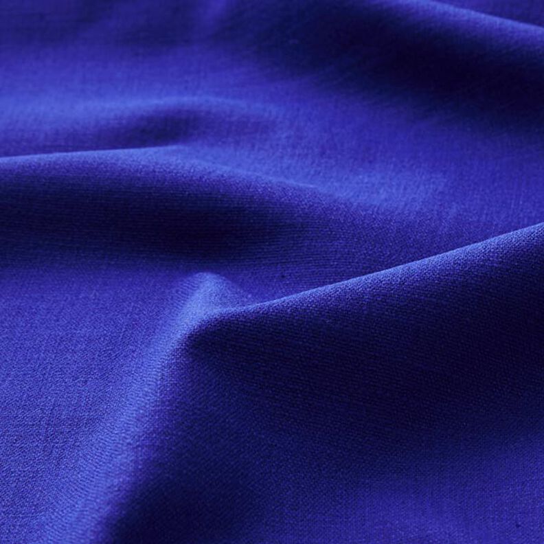 Strečová lněná látka Mix – královská modr, image number 3