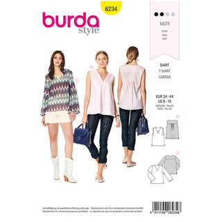 Halenka/Top, Burda 6234 | 34 - 44, 