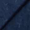 Výšivka úponků z elastického gabardénu – namornicka modr,  thumbnail number 4