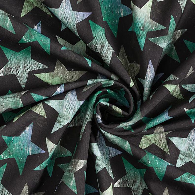 Softshell hvězdy – černá/zelená,  image number 3
