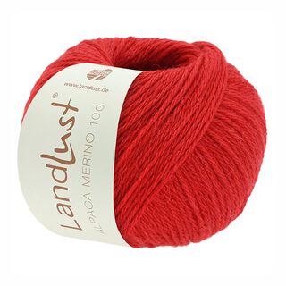 LANDLUST Alpaca Merino 100, 50g | Lana Grossa – červená, 