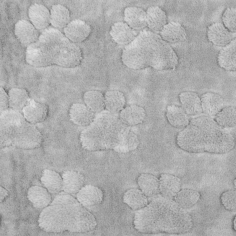 Hebký fleece Psí tlapky – sloní šedá, image number 1