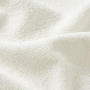 Froté látka Streč Jednobarevné provedení – slonová kost, 