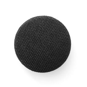 Potažený knoflík, Classic Poly – černá, 