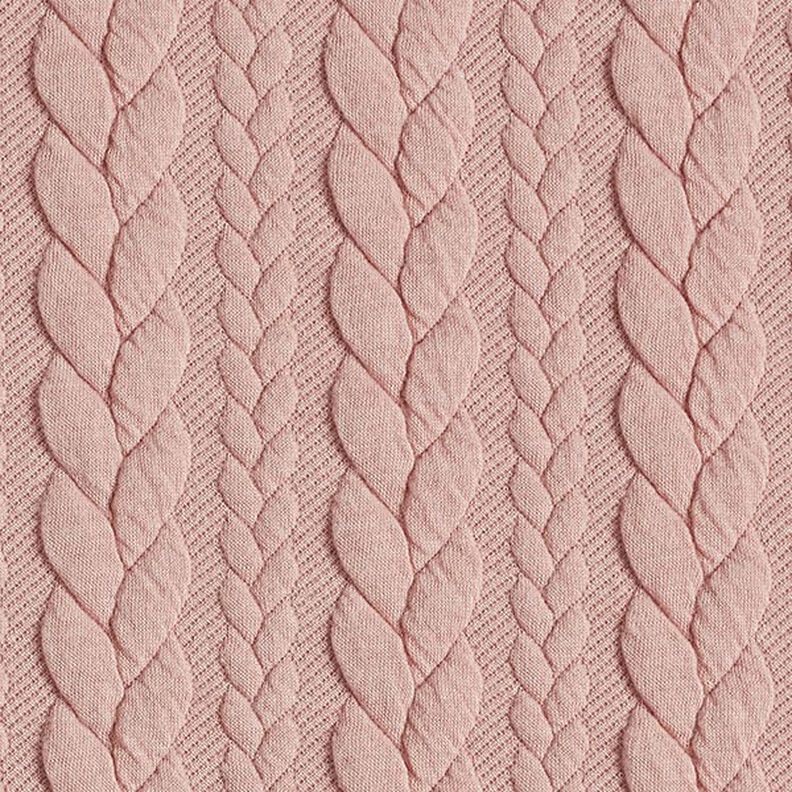 Žakárové žerzejové kloké Copánkový vzor – rose,  image number 1