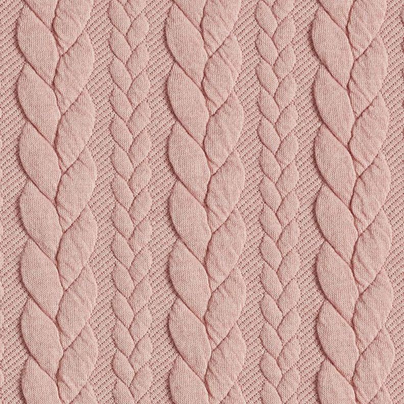 Žakárové žerzejové kloké Copánkový vzor – rose,  image number 1