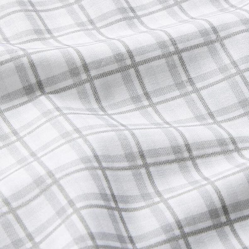 Bavlněný popelín s dvojitým károváním – bílá/stříbrně šedá, image number 2