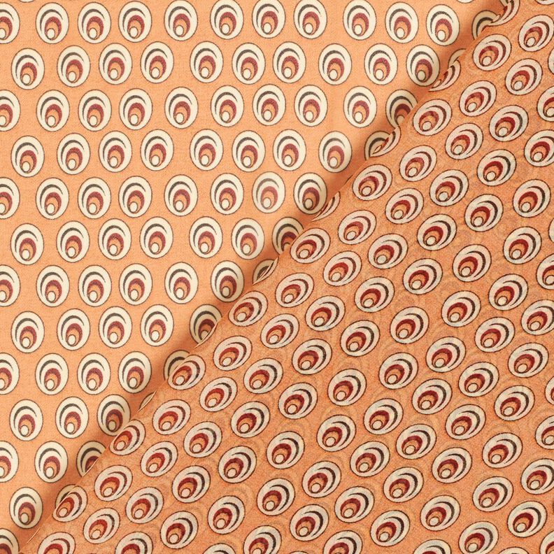 Šifon paví oko – meruňková/terracotta,  image number 4
