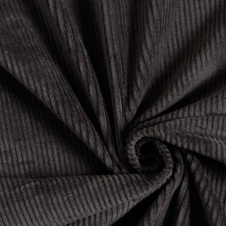 Široký strečový manšestr – tmavě šedá,  image number 1
