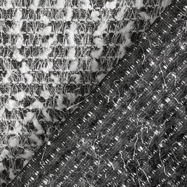 Úplet z efektní příze – černá/bílá, image number 6