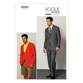 Oblek: Bunda|Šortky|Kalhoty, Vogue 8890 | 44 - 56, 