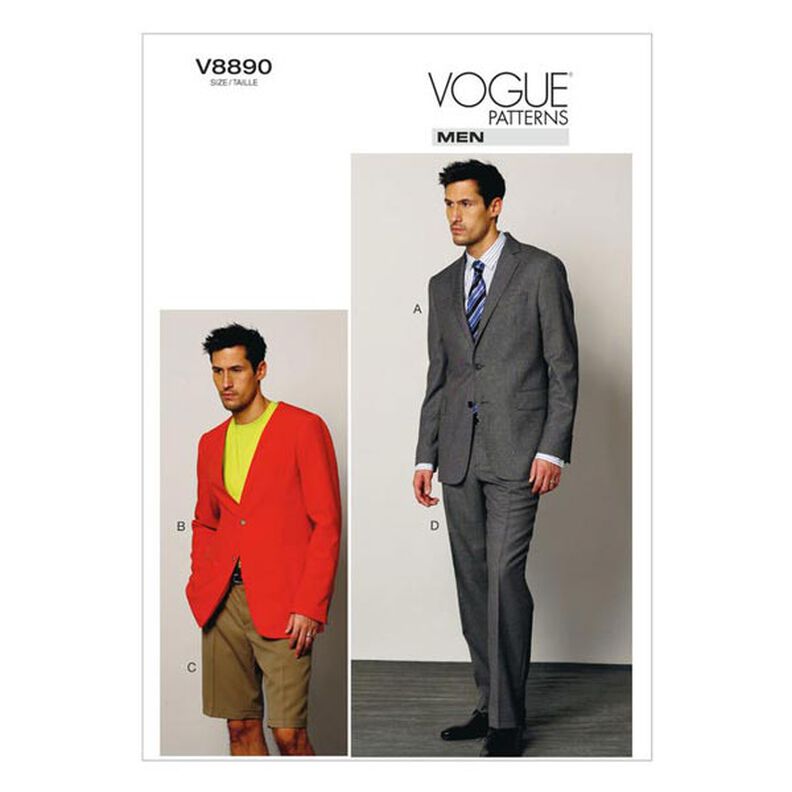 Oblek: Bunda|Šortky|Kalhoty, Vogue 8890 | 44 - 56,  image number 1