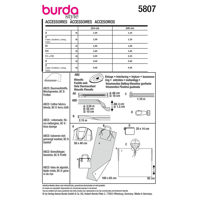 Příslušenství | Burda 5807 | Onesize,  image number 11