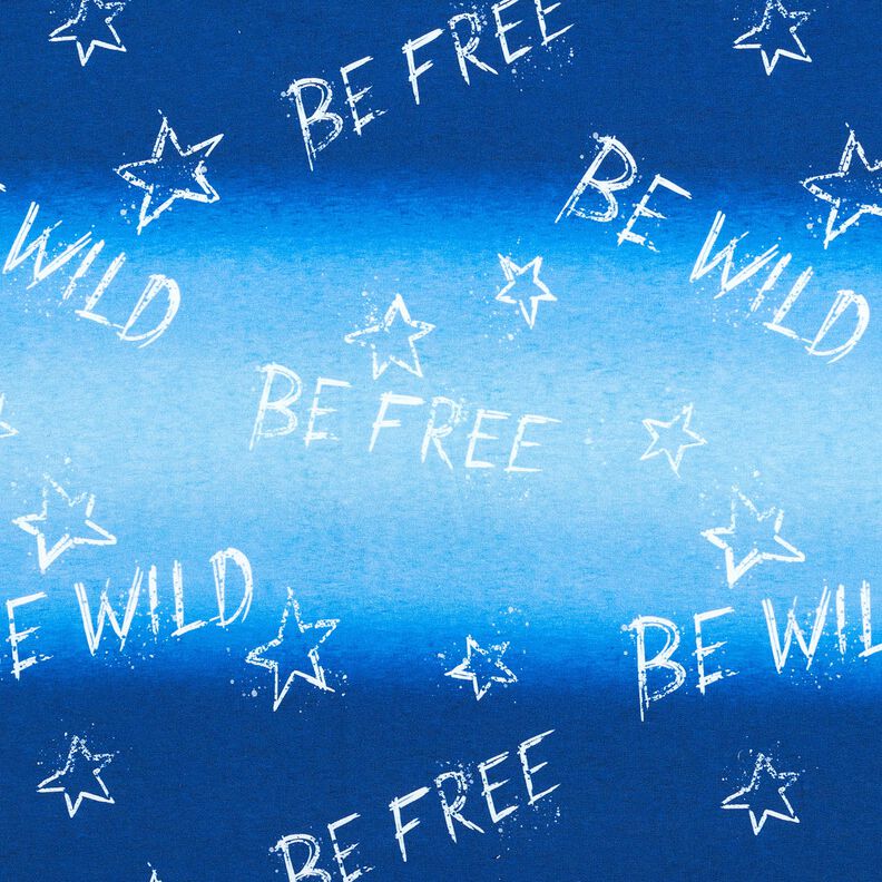 Francouzské froté Be Wild | Glitzerpüppi – královská modr/bílá, image number 1