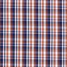 Tkanina na košile klasické Karo – namornicka modr/mědená,  thumbnail number 1
