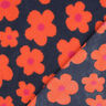 Plyš teddy Květiny | Poppy Fabrics – namornicka modr/oranžová,  thumbnail number 5