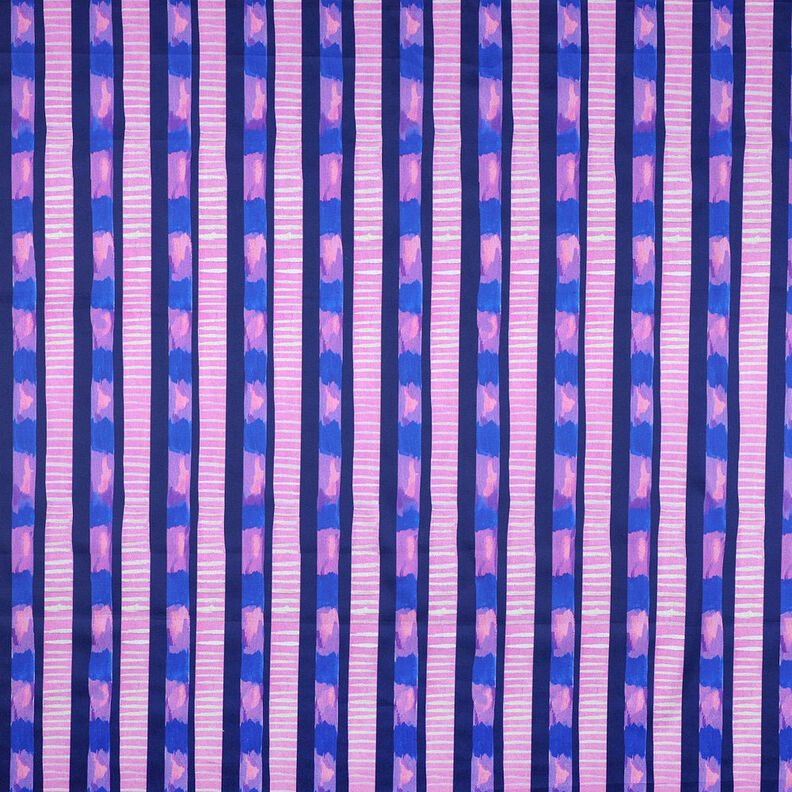 Bavlněný satén pruhy | Nerida Hansen – namornicka modr/pink,  image number 1