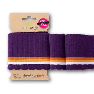 GOTS Bio náplety CUFF ME WAVE [140 cm | 8 cm] | Albstoffe | Hamburger Liebe, 
