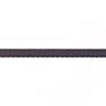 Elastická lemovací stuha Krajka [12 mm] – tmavě šedá,  thumbnail number 1