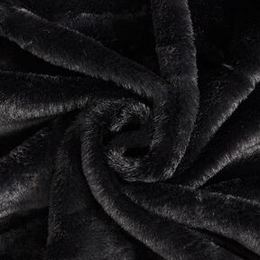 Umělá kožešina jednobarevná – černá,  Umělá kožešina jednobarevná – černá,