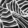 Viskózový žerzej abstraktní listy – černá/bílá,  thumbnail number 2
