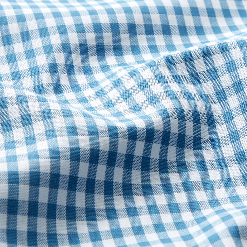 Bavlněná látka Vichy károvaná 0,5 cm – džínově modrá/bílá,  image number 2