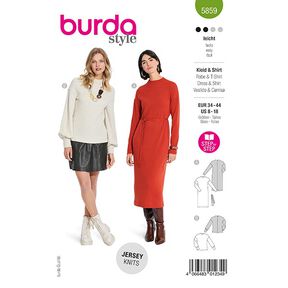 šaty / tričko | Burda 5859 | 34-44, 