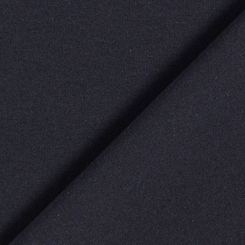 Recyklovaný žerzej ze směsi s bavlnou – noční modrá,  image number 3