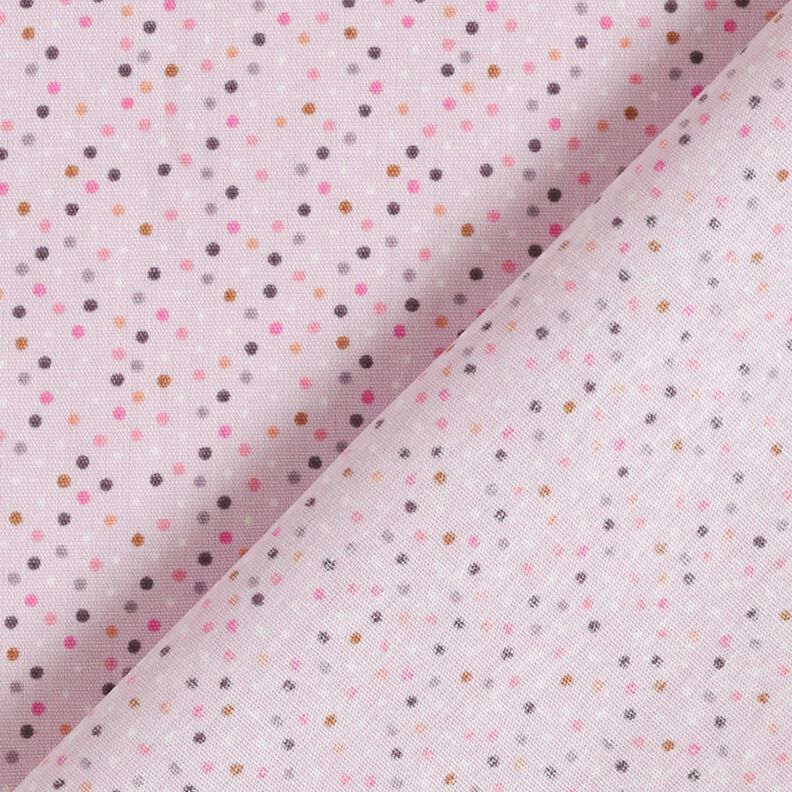 Bavlněný popelín Barevné mini tečky – pastelově fialová,  image number 4