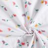 Jemný bavlněný batist vyšívané květiny | Poppy Fabrics – bílá/zářivě oranžová,  thumbnail number 3