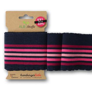 GOTS Náplety CUFF ME WAVE [140 cm | 7,5 cm] | Albstoffe | Hamburger Liebe, 