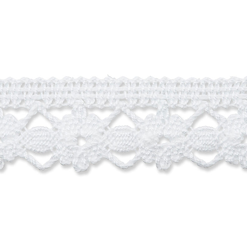Paličkovaná krajka [ 22mm ] – vlněná bílá,  image number 1