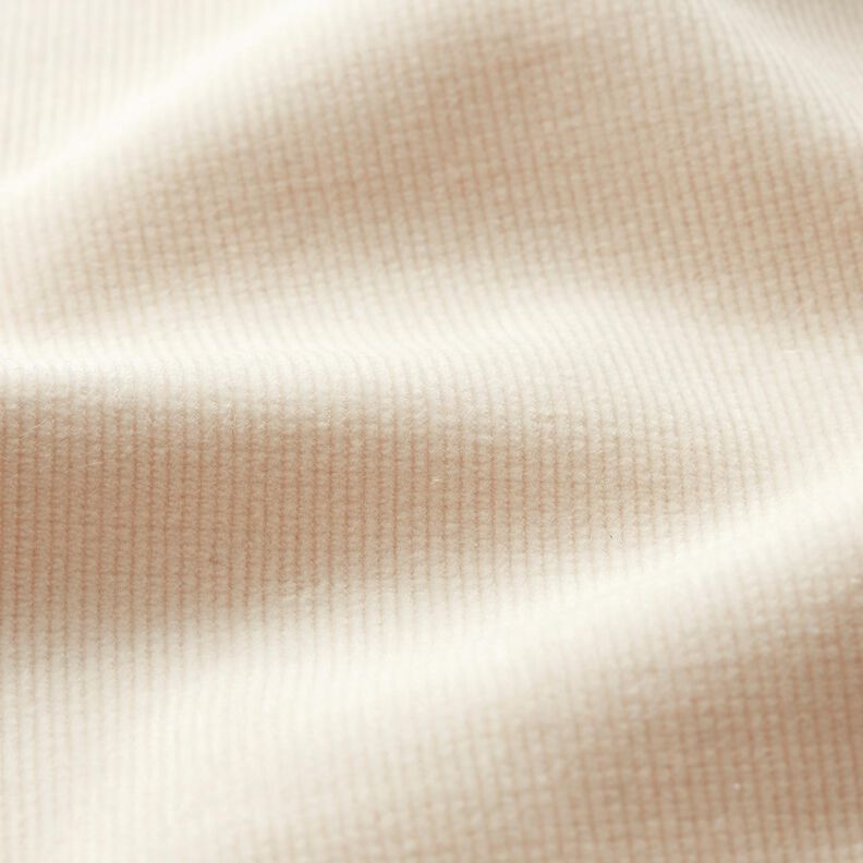 Jemný strečový manšestr – vlněná bílá,  image number 2