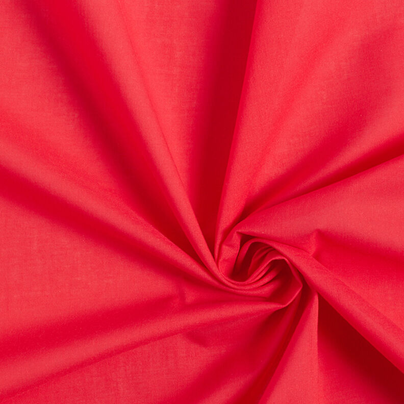 Bavlněný batist jednobarevný – červená,  image number 1